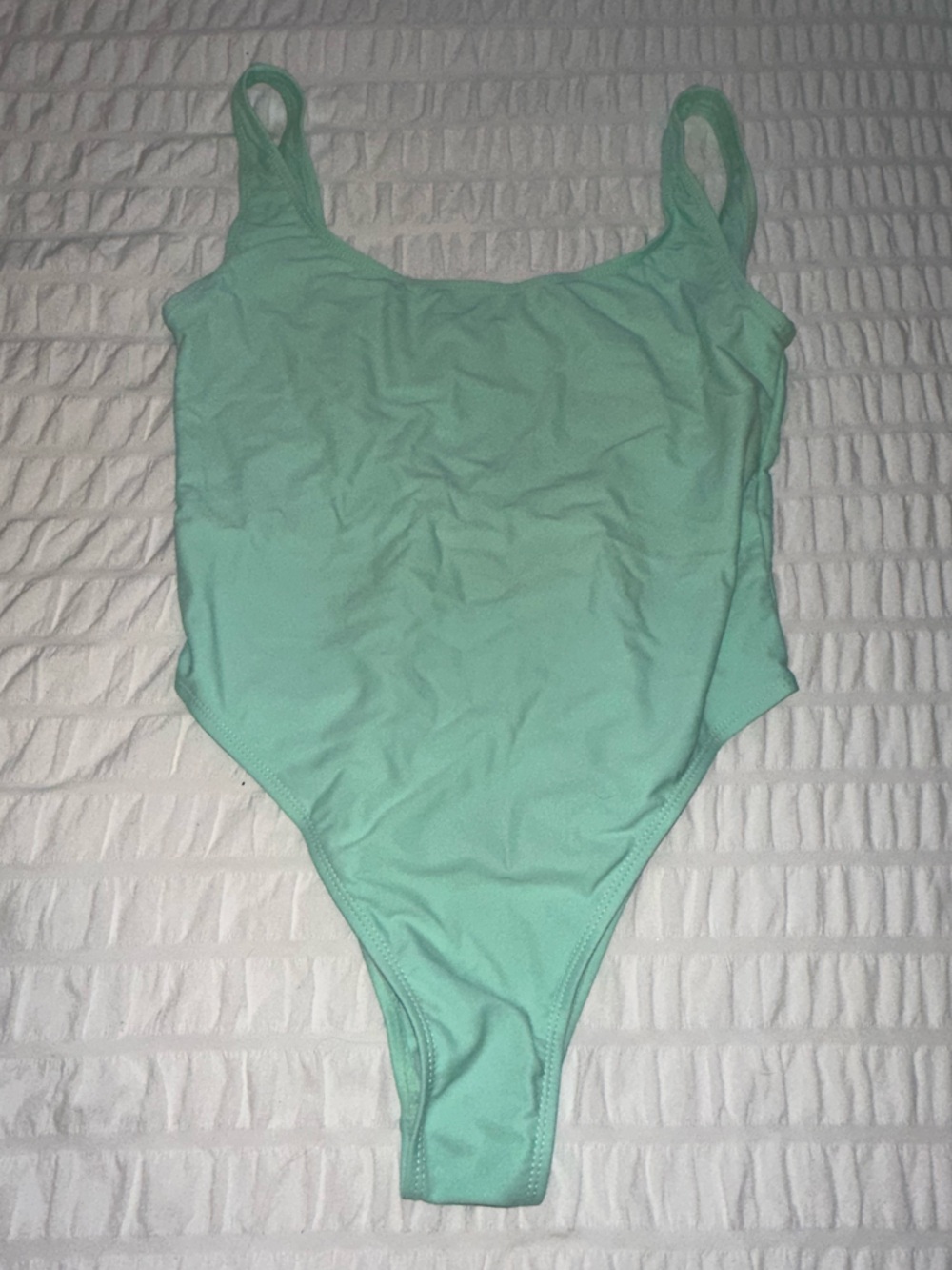 Mint Green Classic One-Piece Swimsuit